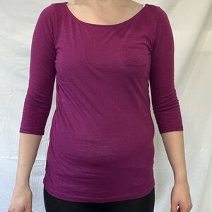 LOFT  Sunwashed Size Small 3/4 Sleeve